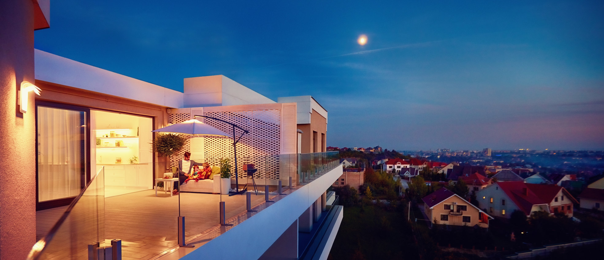 Imagen de edificio con una terraza muy bonita